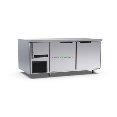 1200×700×800mm বড় টেবিল টপ ফ্রিজার দুই দরজা বাণিজ্যিক হোটেল রান্নাঘরের সরঞ্জাম