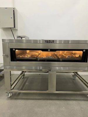 3.5kw বেকারি ডেক ওভেন ইউরোপীয় স্টাইল 3 ট্রে একক ডেক 40X60cm ট্রে