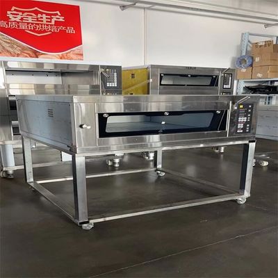 40X60cm ট্রেগুলির জন্য 3.5kw বেকারি ডেক ওভেন ইউরোপীয় স্টাইল বৈদ্যুতিক 1 ডেক 3 ট্রে ওভেন