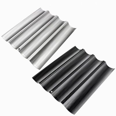 600x400 অ্যালুমিনিয়াম বেকিং ট্রে 800X600 18X26 ইঞ্চি ব্যাগুয়েট ব্রেড বেকিং ট্রে বাণিজ্যিক ননস্টিক